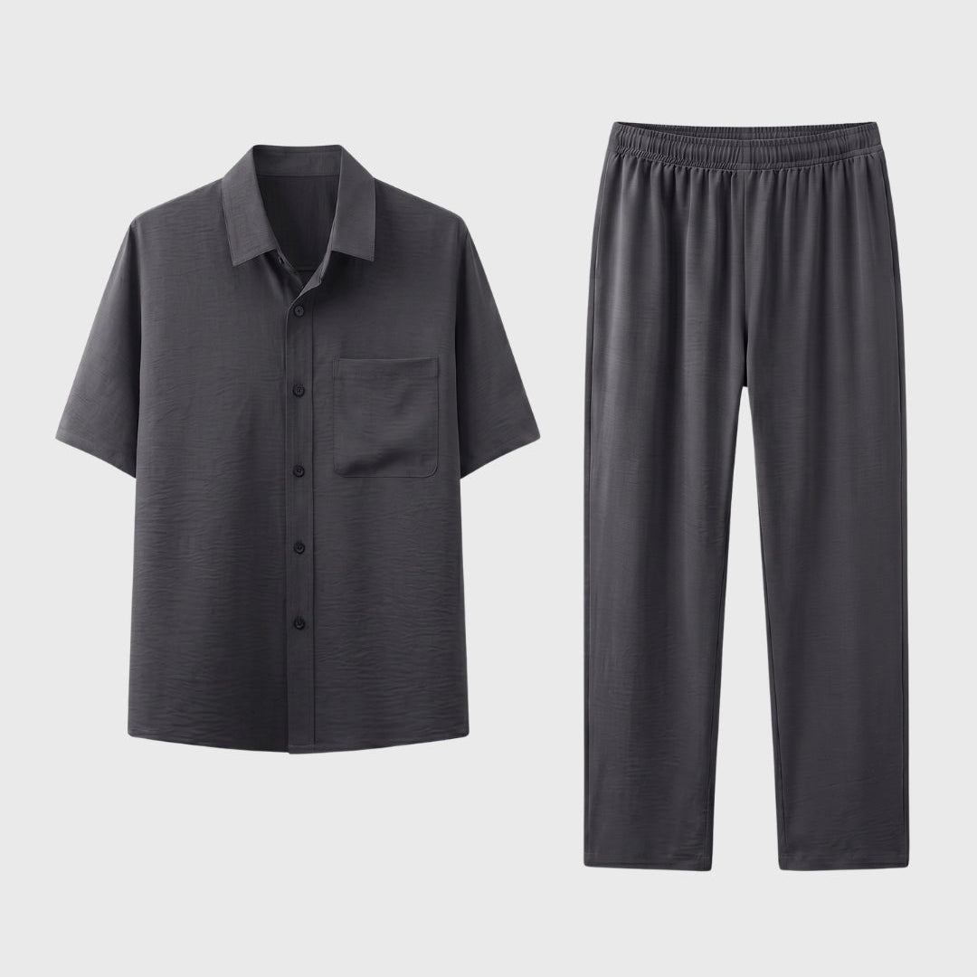 Men's Two-Piece Set in Anthracite