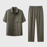 Men's Two-Piece Set in Olive Green