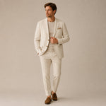 Beige Men's Two-Piece Suit
