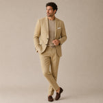 Khaki Men's Two-Piece Suit