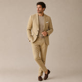 Khaki Men's Two-Piece Suit