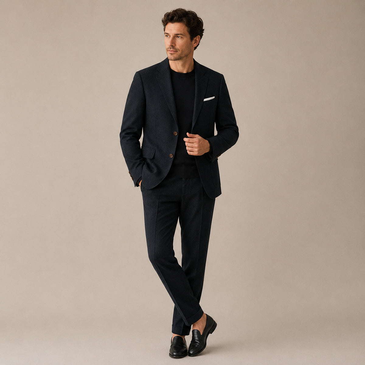 Black Men's Two-Piece Suit