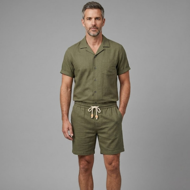 Set Herren | Leichtes Hemd und Shorts, Sommer-Outfit
