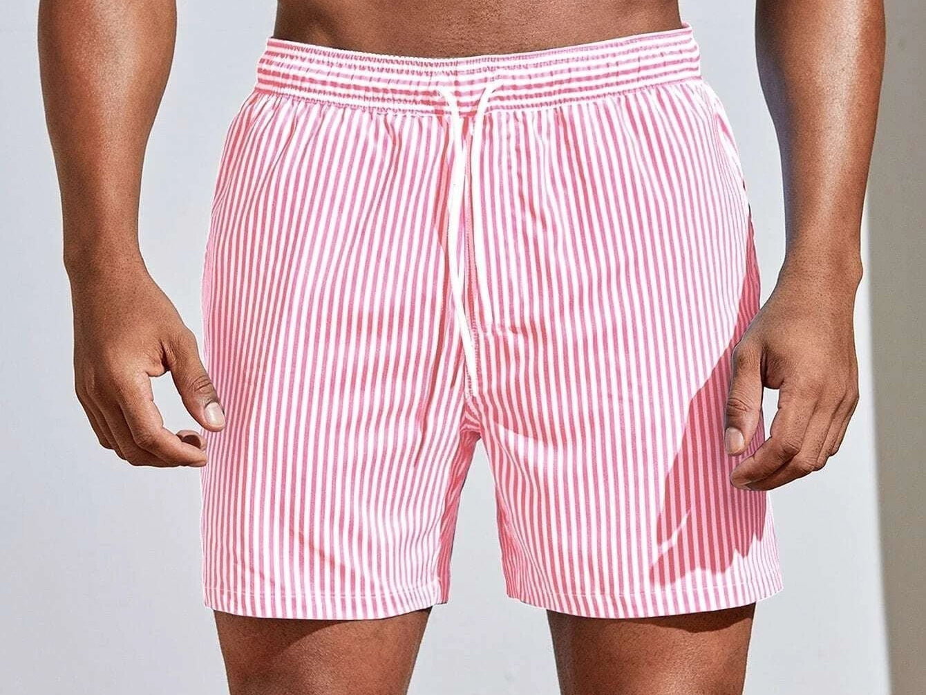 Men's Quick-Dry Swim Shorts in Pink