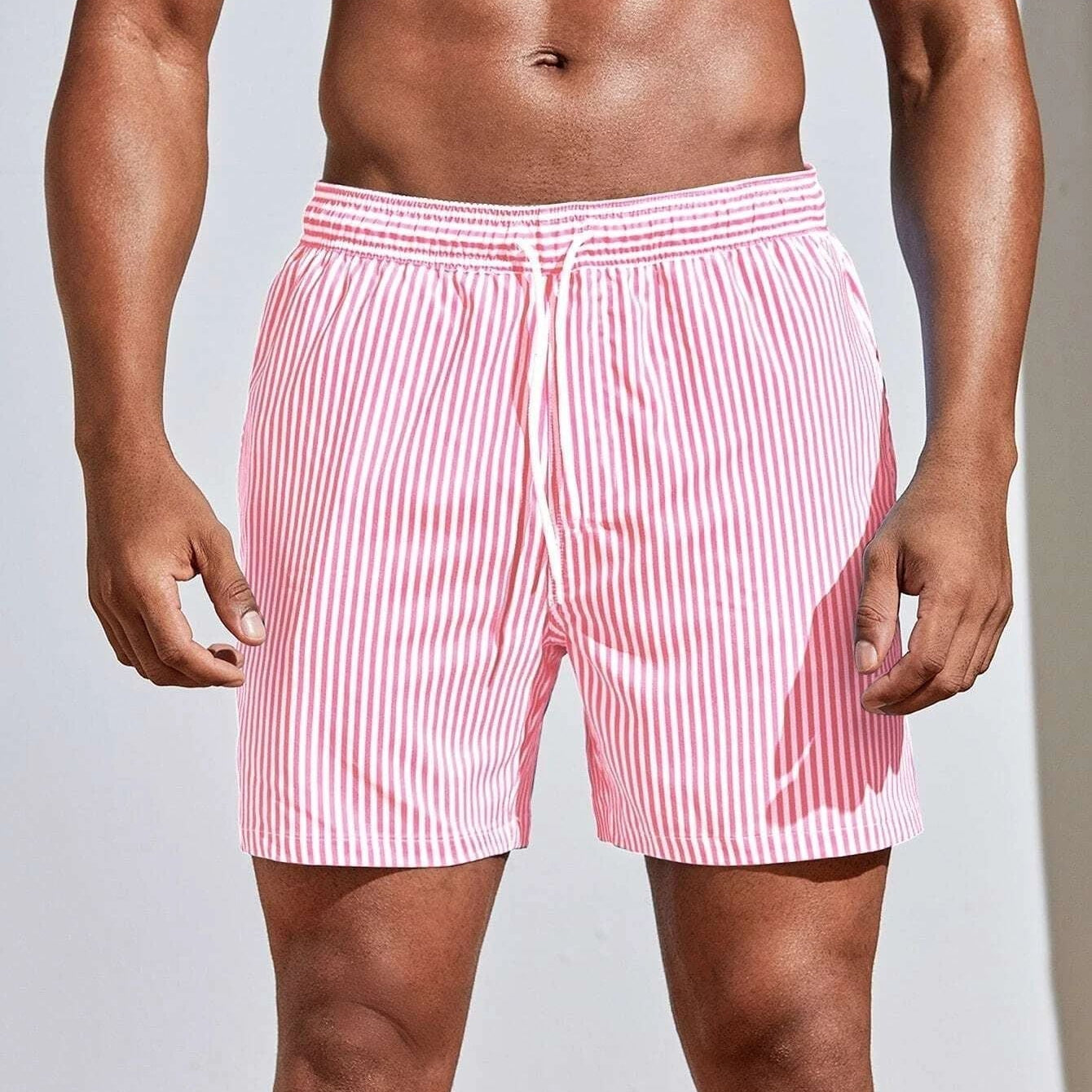 Men's Quick-Dry Swim Shorts in Pink